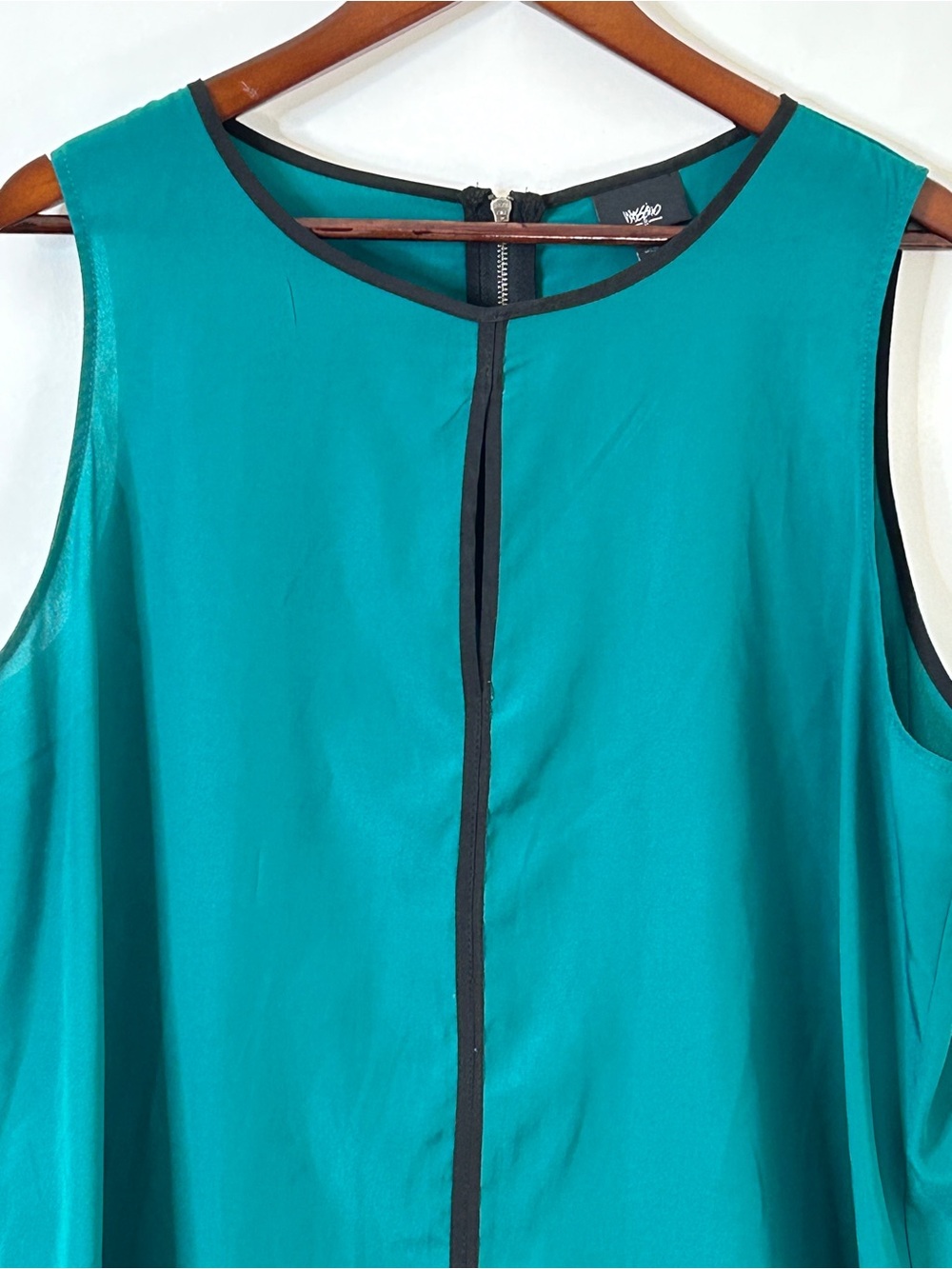 Mossimo Women's Sleeveless Top Green Black XXL Blouse Cami